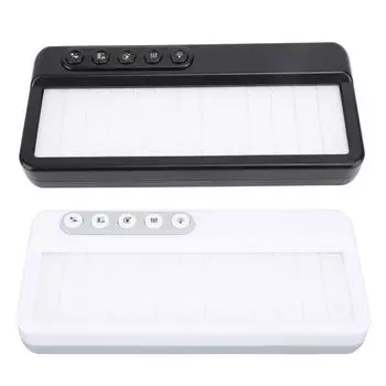 Детская игрушка-пианино с разноцветными огнями, развивающая координацию движений и глаз, музыкальная игрушка-клавиатура для малышей Black