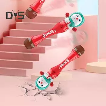 Детская игрушка-пузырь, рождественская мыльная машина для малышей, игрушка-снеговик, безопасная мыльная палочка для игр в помещении и на улице A