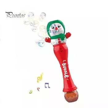 Детская игрушка-пузырь, рождественская мыльная машина для малышей, игрушка-снеговик, безопасная мыльная палочка для игр в помещении и на улице A