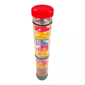 Детская игрушка Rainmaker Rainstick Rattle Tube, Raindrop Sound Montessori Shaker с бусинами 30cm