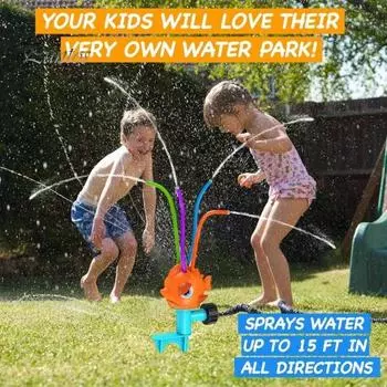 Детская игрушка-разбрызгиватель для рыбы с красочными трубками для покачивания, летний открытый сад, задний двор, лужайка, вращающийся распылитель воды, игрушка для малышей, подарок для мальчиков и девочек A
