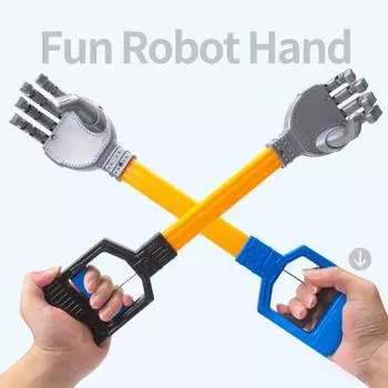 Детская игрушка-робот-рука с пятью когтями для развлечения и обучения, образовательный творческий манипулятор, робот-коготь, развивающий мелкую моторику, инструмент для захвата чёрный