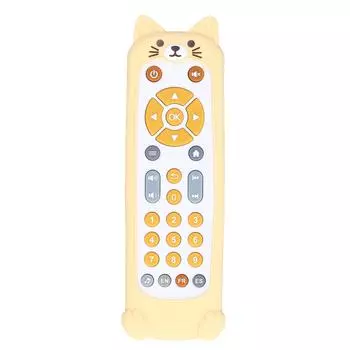 Детская игрушка с дистанционным управлением, обучающая музыкальная игрушка для младенцев с телевизором и силиконовым чехлом