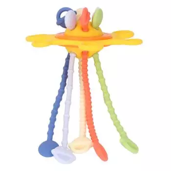 Детская игрушка-шнурок для развития мозга, интерактивная, мелкая моторика, цветная силиконовая игрушка-шнурок