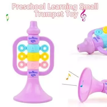 Детская игрушка-труба Интерактивное упражнение Емкость легких Удобная ручка Забавное дошкольное обучение Небольшие подарки на день рождения