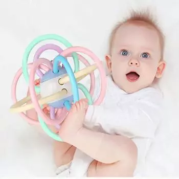 Детская игрушка, забавный громкий колокольчик, мяч, игрушка-погремушка, развивает детский интеллект, детская хватательная игрушка, Манхэттен, детский прорезыватель, подарок для новорожденного