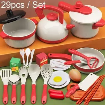 Детская Имитация Кухни Кулинария Игрушки Ролевые Игры Развивающие Игрушки Набор 29pcs / Set