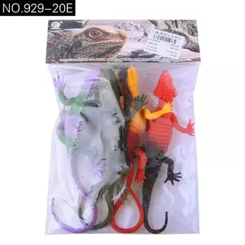 Детская имитация модели дикого животного Нажмите BB Звонок Хамелеон Амфибия Рептилия Украшение Игрушка Источник