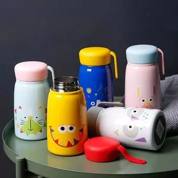 Детская изолированная чашка Симпатичные различные Легко чистящиеся Простые в использовании детские термосы