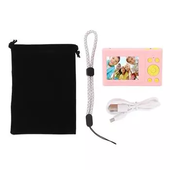 Детская камера 1080P 12-мегапиксельная компактная цифровая камера с 16-кратным цифровым зумом и цветным экраном 2,4 дюйма