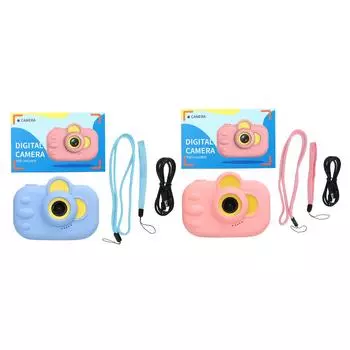 Детская камера 12MP передний задний объектив 1080P детская цифровая видеокамера для девочек и мальчиков Blue