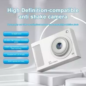 Детская камера 2,4-дюймовый IPS-дисплей AF Автофокус Камера высокого разрешения Anti-Shake 1080P HD-совместимая видеокамера с