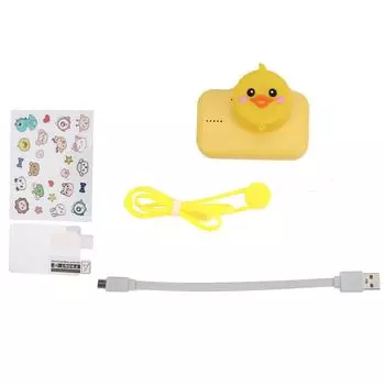 Детская камера 2-дюймовый IPS экран 720P 20MP двойная камера высокой четкости цифровая камера видеорегистратор жёлтый