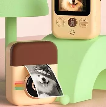 Детская камера A7 с двойной камерой HD и функцией мгновенной печати null фиолетовый