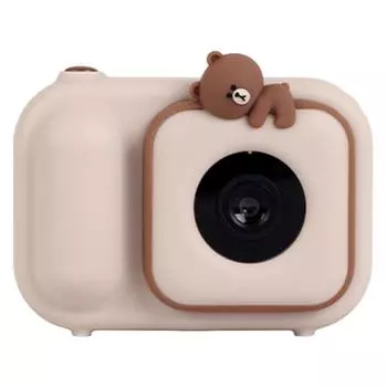 Детская камера Line Friends, коричневая + SD-карта, 32 ГБ, akarachi 07