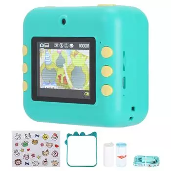 Детская камера мгновенной печати Mini Kids Digital WiFi Inkelss Portable с 2,4-дюймовым большим экраном