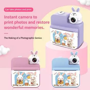 Детская камера Polaroid 3.0 с высоким разрешением, с возможностью делать фотографии, видео и печатать цифровые фотоаппараты Take Photos розовый