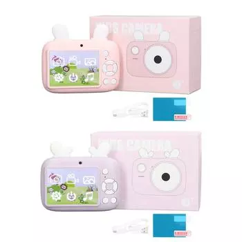 Детская камера с таймером съемки 1280x720 800 мАч аккумулятор простые кнопки мини портативная детская камера игрушки Pink