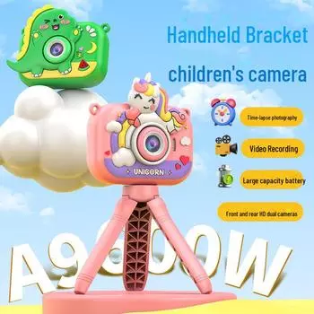 Детская камера Y6 Mini HD 10MP с ручным кронштейном cute little dragon with silicone cover светло-синий