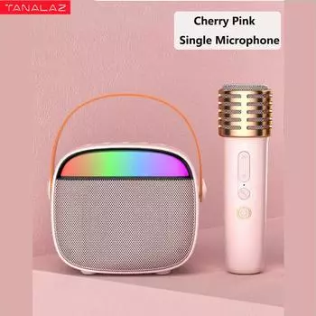 Детская караоке-система TANALAZ K1 Pro с одним беспроводным микрофоном и динамиками