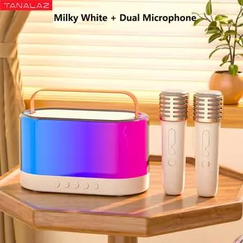 Детская караоке-система TANALAZ K31 с двойным беспроводным микрофоном и динамиками