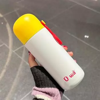 Детская карманная чашка из нержавеющей стали 316, мини-компактная, портативная, милая женская чашка-термос, студенческая чашка высокой ценности 180ML