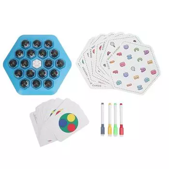 Детская карточная игра на память. Интерактивная игра на развитие мозга для 2 игроков. Шахматная игра на память для мальчиков и девочек.