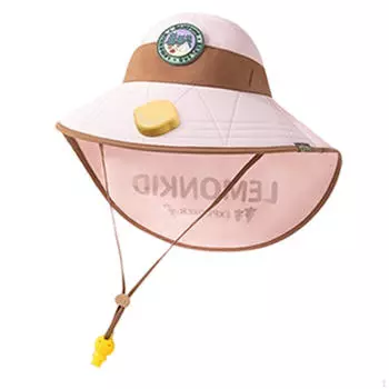 Детская кепка с веером, пляжная кепка, козырек от солнца для девочек и мальчиков розовый