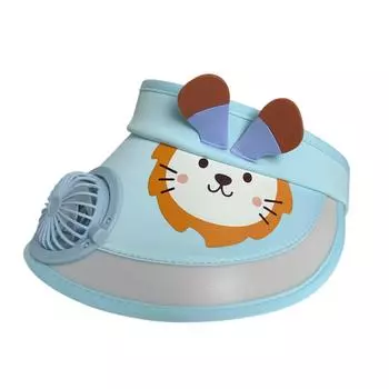 Детская кепка-веер от солнца, сочетающая в себе функции солнца и вентилятора/технология невидимого черного вентилятора/длительный срок службы батареи/легкий и портативный One Size