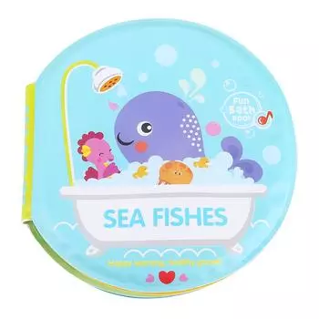 Детская книга для купания, прочная игрушка для душа для младенцев, игрушки для раннего развития во время купания (Море)