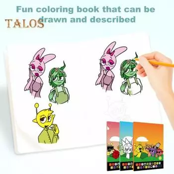 Детская книга для рисования линий, раскрашенная вручную, обводка ручкой, практика обучения, портативная иллюстрированная книга A