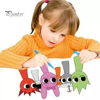 Детская книга для рисования линий, раскрашенная вручную, обводка ручкой, практика обучения, портативная иллюстрированная книга B