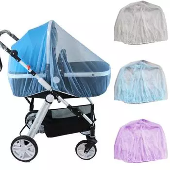 Детская коляска для улицы, коляска, москитная сетка от насекомых, коляска с полным покрытием, безопасная сетка белый