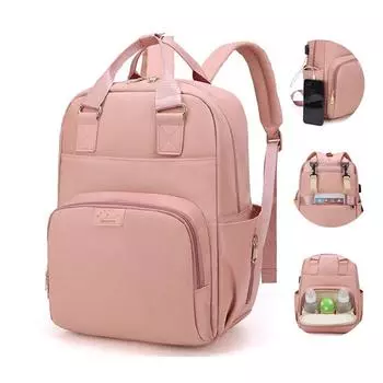 Детская коляска сумка для мам Высококачественная сумка для подгузников Многофункциональный рюкзак для беременных Сумка для подгузников Однотонная новая сумка для мам чёрный