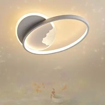 Детская комната потолочный светодиодный креативный светильник в виде бабочки для спальни, мультяшная комната для девочки, новая лампа для комнаты принцессы для девочки 36W&White light белый