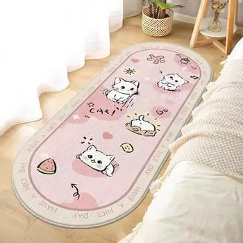 Детская комната прикроватный коврик для спальни у кровати для девочек милый плюшевый коврик для ног утолщенный напольный коврик 40*120cm