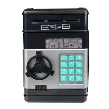 Детская копилка для банкомата, 4 цифры, пароль, защита от взлома, стабильная структура, сменный код, большая емкость, детский горшок для экономии денег розовый