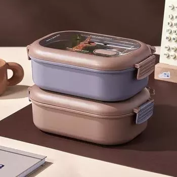 Детская коробка для бенто, коробка для хранения на открытом воздухе, для пикника, без BPA, студенческое общежитие, офисный работник, ланч-бокс, легкий контейнер для хранения продуктов питания