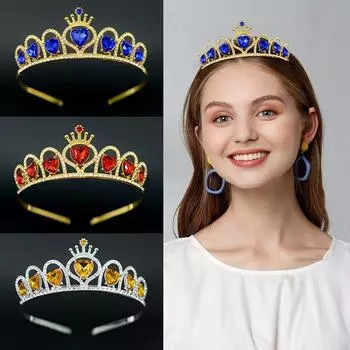 Детская корона для девочек, принцесса, корона, повязка на голову, праздничная корона, повязка на голову, украшение для торта на день рождения