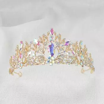 Детская корона для маленькой принцессы, заколка для волос на день рождения, выступление, декоративный головной убор, аксессуары для волос, свадебный головной убор высокого класса