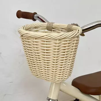 Детская корзина для велосипеда с регулируемыми ремнями, переносная съемная передняя часть руля велосипеда