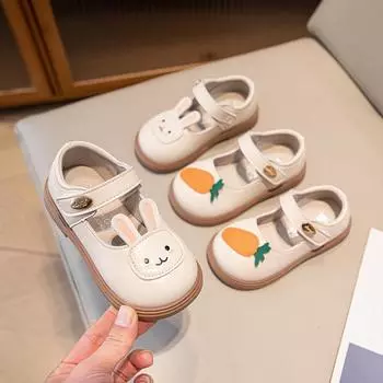 детская кожаная обувь, одинарные туфли на мягкой подошве 20