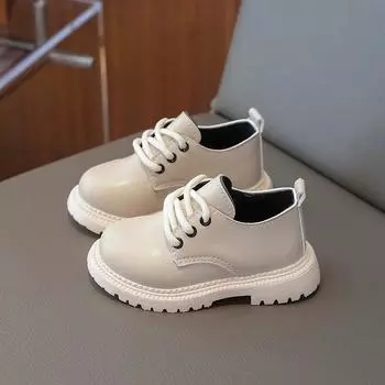 Детская кожаная обувь весна-осень для мальчиков и девочек Туфли Мэри Джейн в британском стиле универсальные детские школьные туфли для выступлений 21 розовый