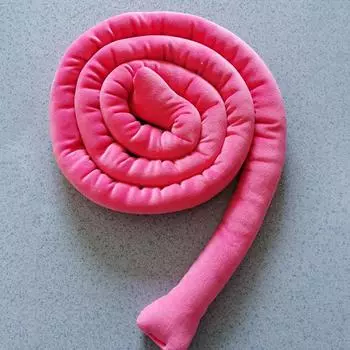 Детская кровать-бампер с обмоткой из плетеной оплетки, подушка с узлом, подушка-бампер для младенцев светло-зеленый