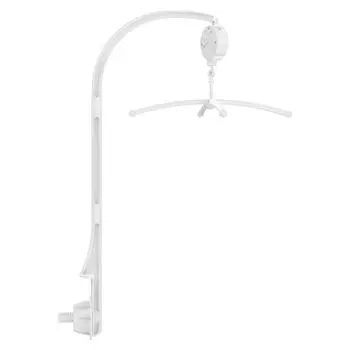 Детская кровать-колокольчик, держатель для игрушек, белый кронштейн-погремушка, мобильная кроватка, музыкальная шкатулка, игрушка-колокольчик для новорожденного, держатель может вращаться на 360 градусов серый