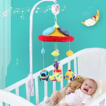 Детская кровать, подвесные погремушки, игрушки, самолет, автомобиль, сделай сам, простая кроватка, мобильный, вращающийся на 360 градусов кронштейн, игрушка
