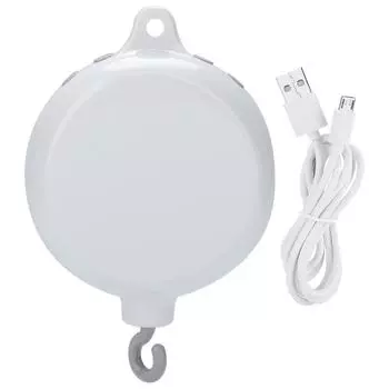 Детская кроватка детская игрушка-колокольчик USB вращающаяся музыкальная шкатулка детские игрушки раннего образования белый белый
