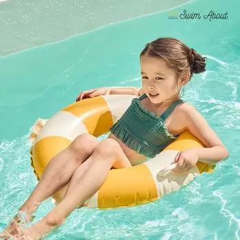 Детская круглая трубка Swimabout Classic, детский манго-желтый..., 1 шт., корейские водные развлечения
