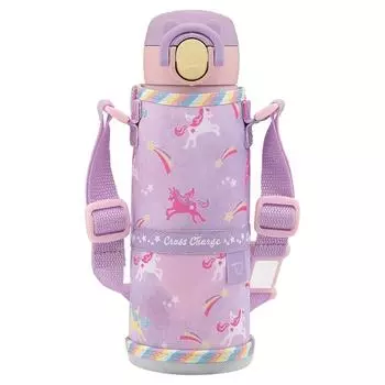 Детская кружка для воды ZOJIRUSHI с бесшовной крышкой и прокладкой из нержавеющей стали с рисунком единорога, легко моющаяся бутылка, веревка, дети,