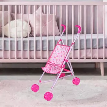 Детская кукольная коляска, ролевые игры, украшение кукольного домика для маленьких девочек, интерактивная детская игрушка-тележка Style A